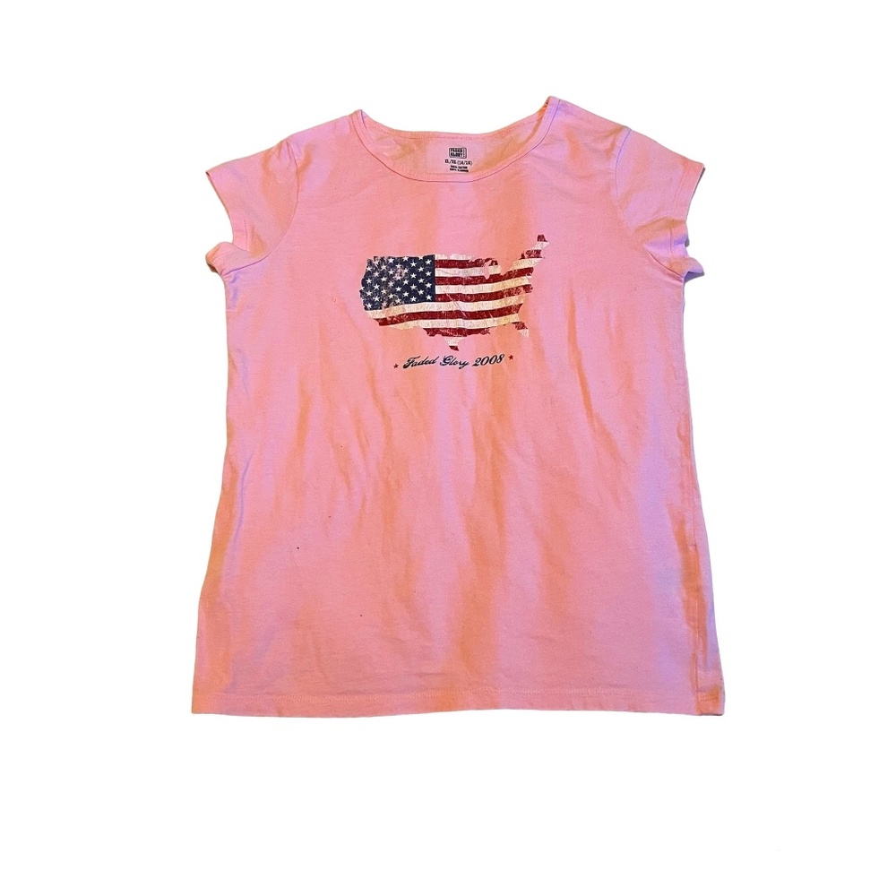 Pink faded glory shirt of the USA